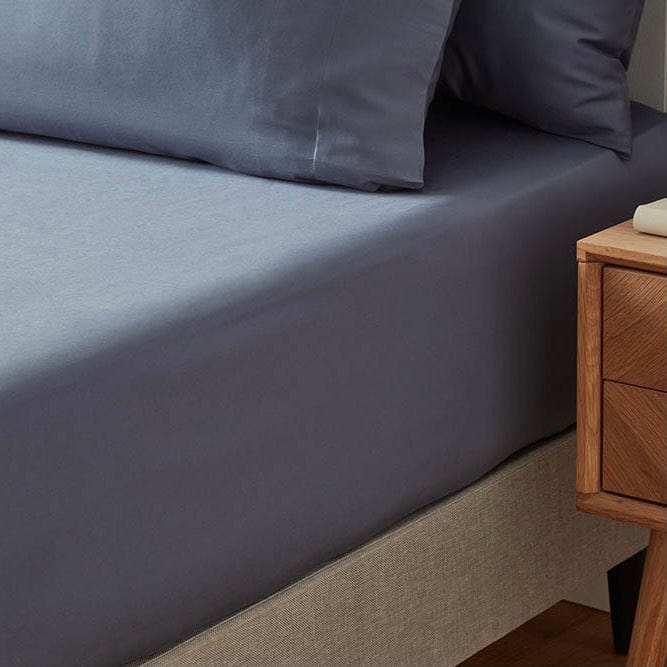 Timelessly elegant fitted sheets from the Aura Collection, adding sophistication to your bedding.