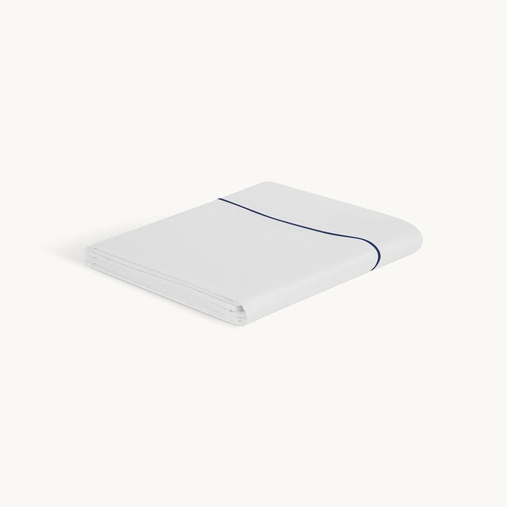 Conveniently wash and iron our organic cotton flat sheet for long-lasting freshness