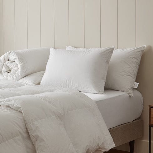 Soft duck down surround in these pillows, offering plushness and ultimate relaxation