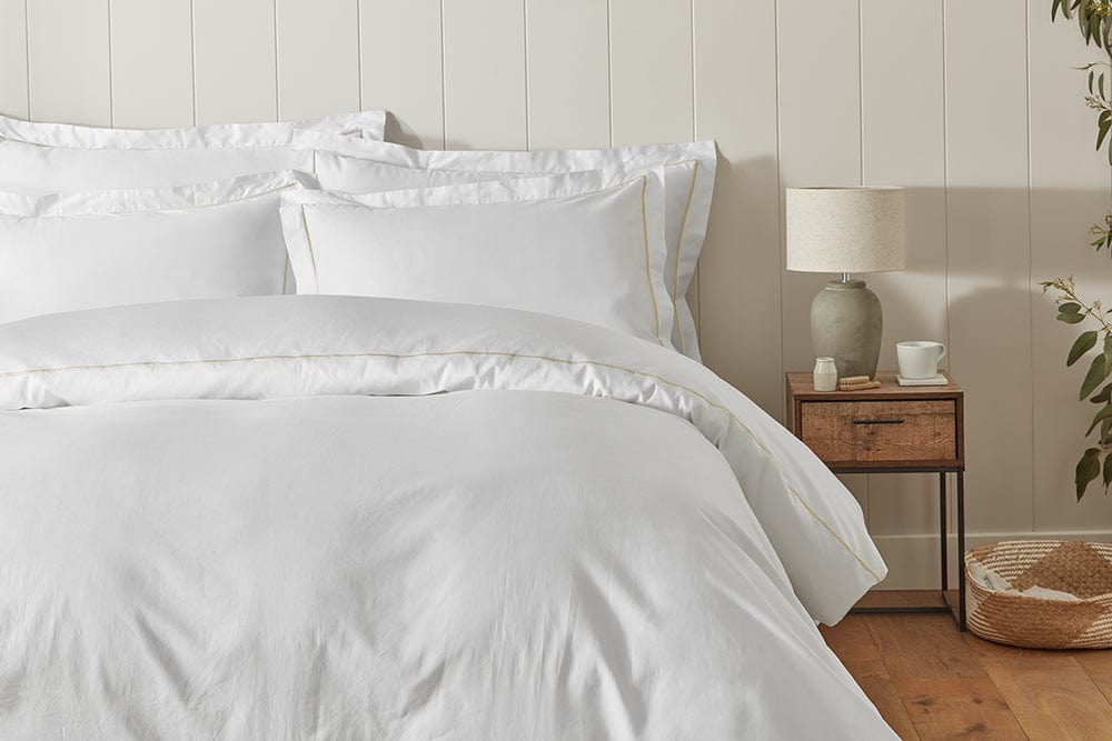 White cotton bedding store