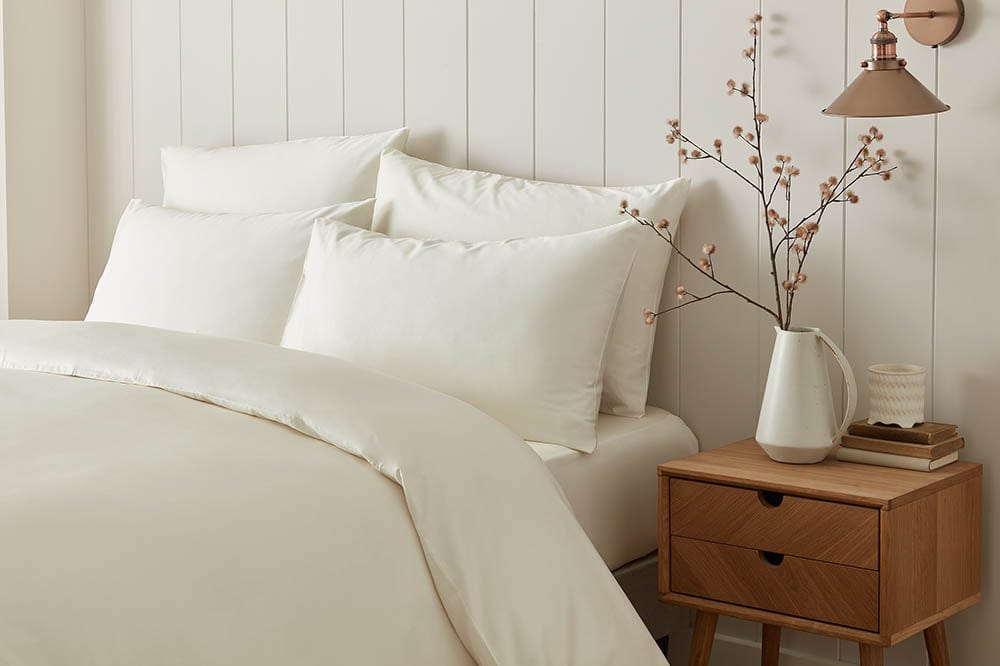 Delight in the organic cotton goodness of our sustainable bedding collection, providing eco-conscious comfort.