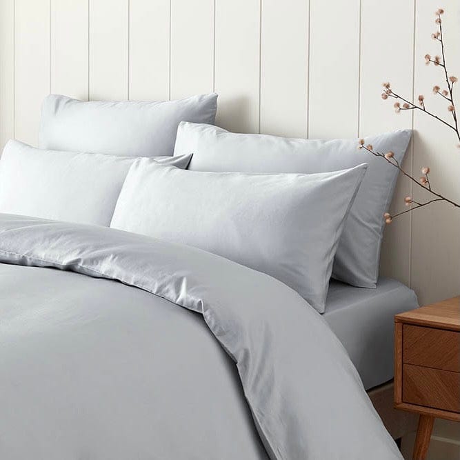 Premium twin pack of organic cotton pillowcases for a cozy sleep