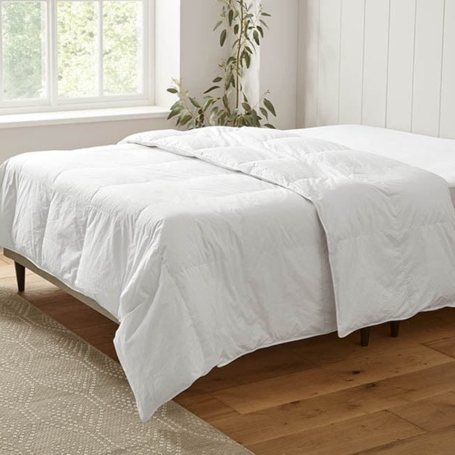 Breathable sleep with the Lightweight Duck Down Duvet, ensuring a cool and comfortable rest.